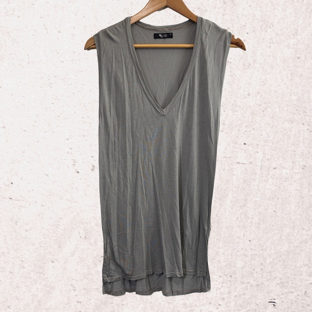 Michael Lauren Gray Sleeveless Blouse